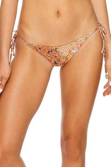 Luli Fama Salty But Sweet Brazilian Ruched Tie Side Bottom